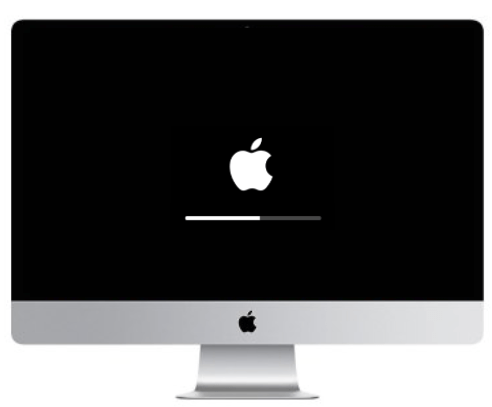 iMac Apple logo loading bar stuck repair dallas texas
